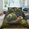 3D Tiger Rabbit Snake Pig Snail Unicorn Chick Fish Doona Duvet Quilt Cover Set