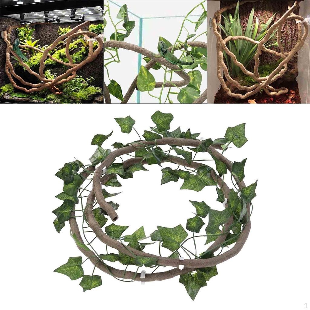 Reptile Vines for Terrarium Decor ,Tank Accessories, Jungle Climber Long