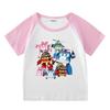 Kids' Summer Color Block Set: Short Sleeve T-shirt & Shorts for Boys and Girls