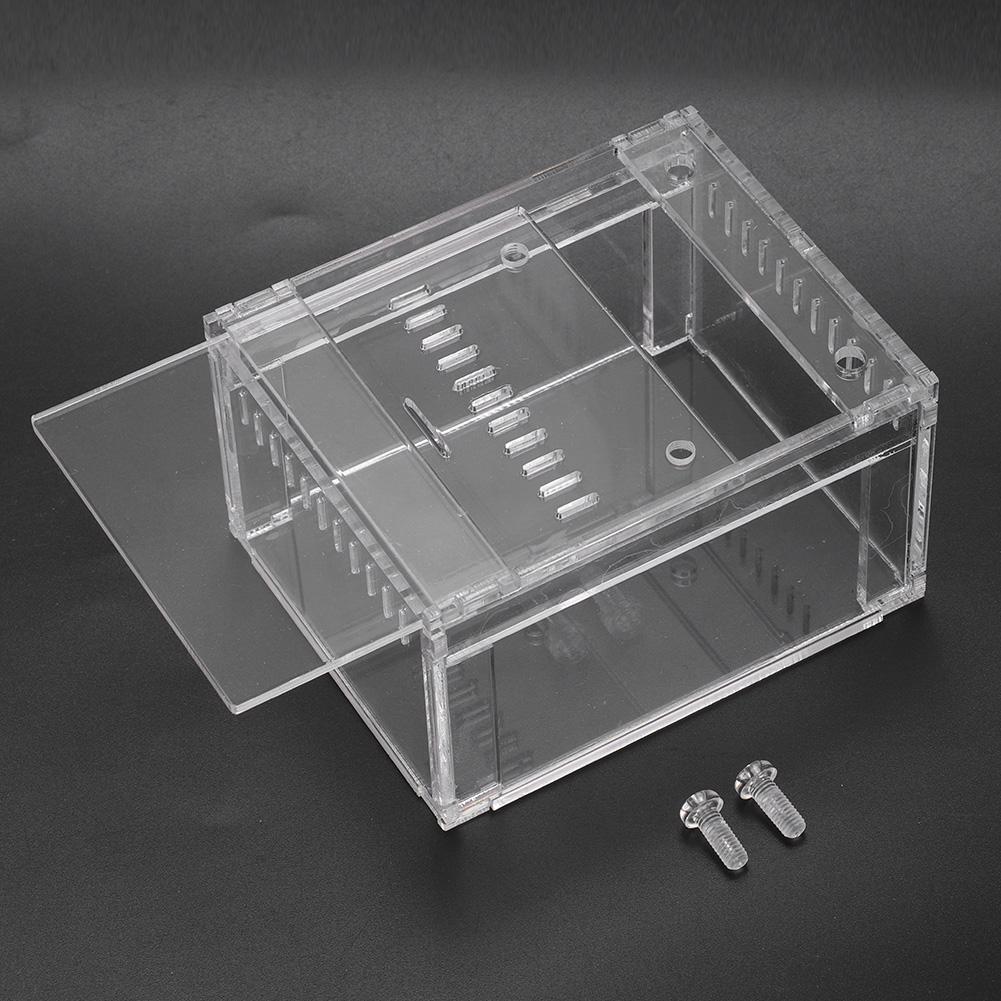 Acrylic Transparent Flameer Reptiles Insect Tank Breeding Box Pets Snakes Turtles Terrarium