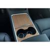 For Tesla Model 3 Y -22 Wood Grain ABS Central Console Panel Cover Trim I