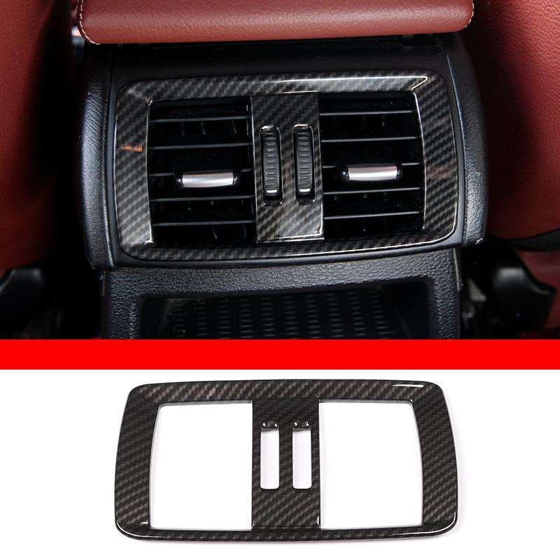 For BMW X3 X4 F25 F26 2011-17 ABS Carbon Fiber Interior Center Control Panel Air Conditioner Air Vent Frame Trim Car Accessories