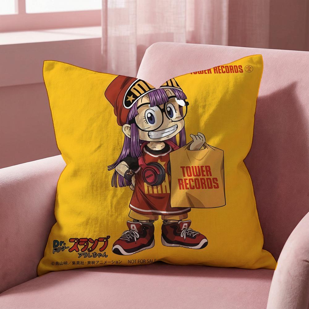 K-Kawaii Dr. Slump ANIME Cushion Cover Multi-Scene Pillow Cover for Home & Car - Reversible, Soft & Durable for Daily Use