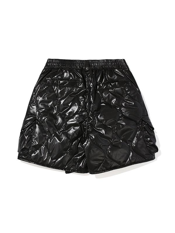 BBC EARTH W Primaloft Wave Quilted Skirt Pants_Black