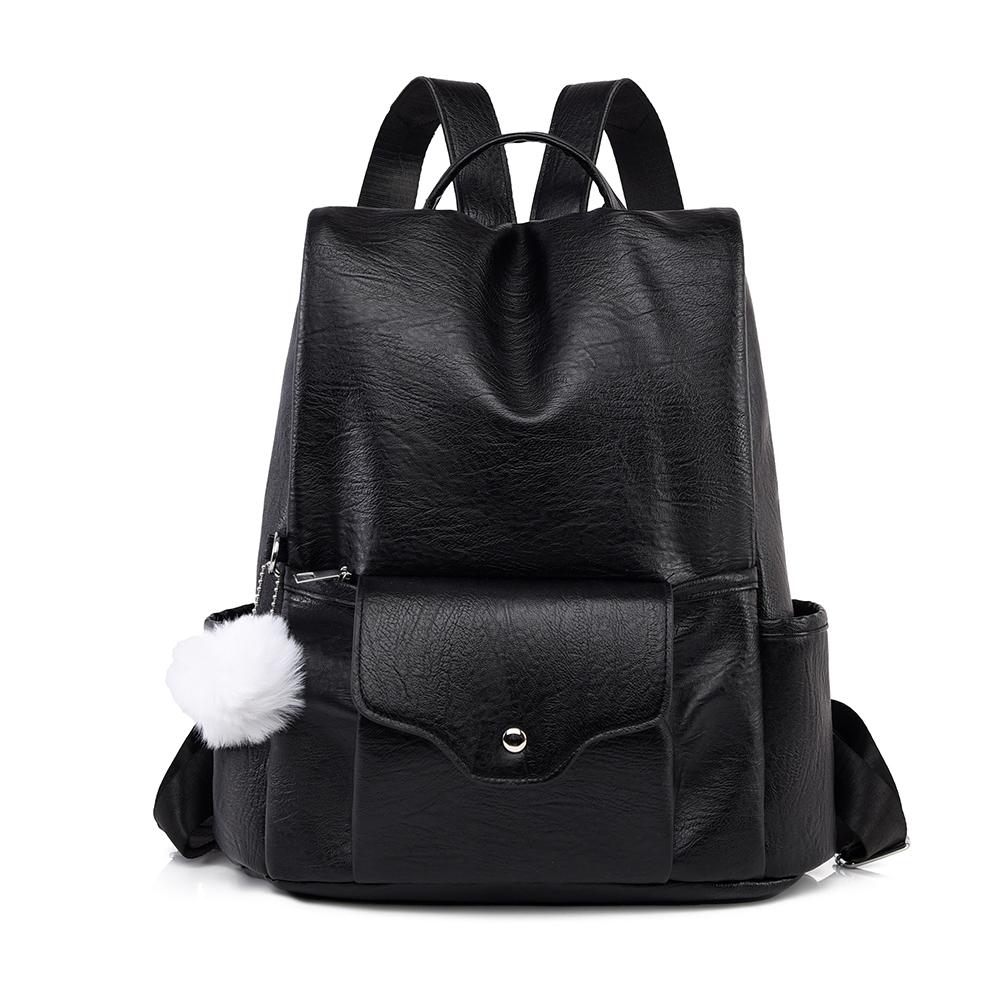 PU Backpack Female Commuter Backpack Student School Bag