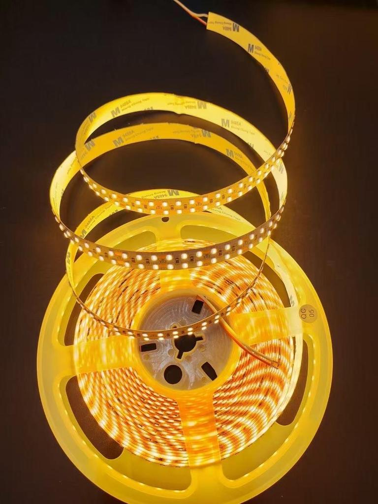 24V Double Row LED Strip Light, 240 LEDs, Self-Adhesive, 15mm Wide, High Brightness Linear Light.