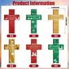 Wooden Cross Christmas Ornament – Prayers For Peace Hope And Love Christmas Decoration Tree