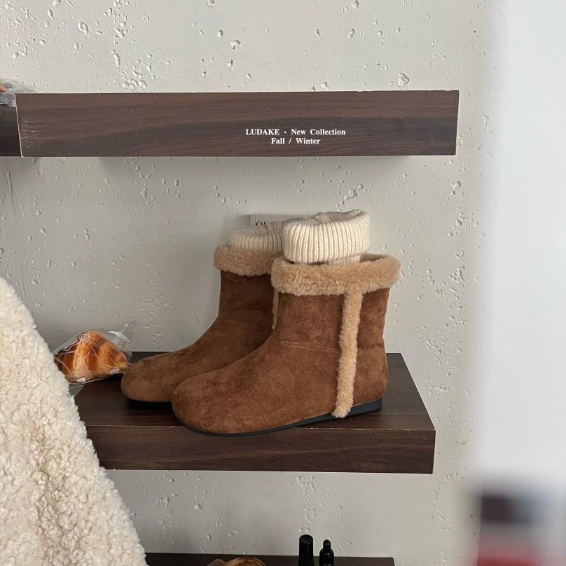 Inner height increase~ Snow boots women's winter warm velvet cotton boots 2025 new models