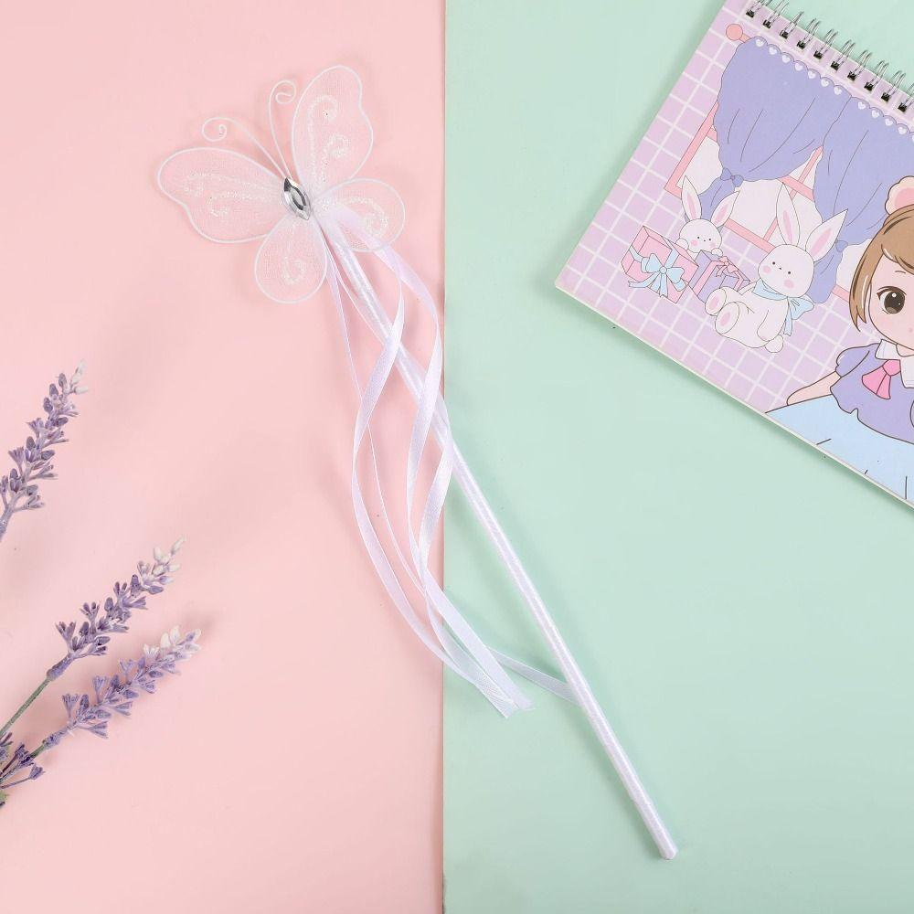 Dreamlike Pretty Butterfly Fairy Wands Role-playing Princess Wand Kids Stick Wand Birthday Gift