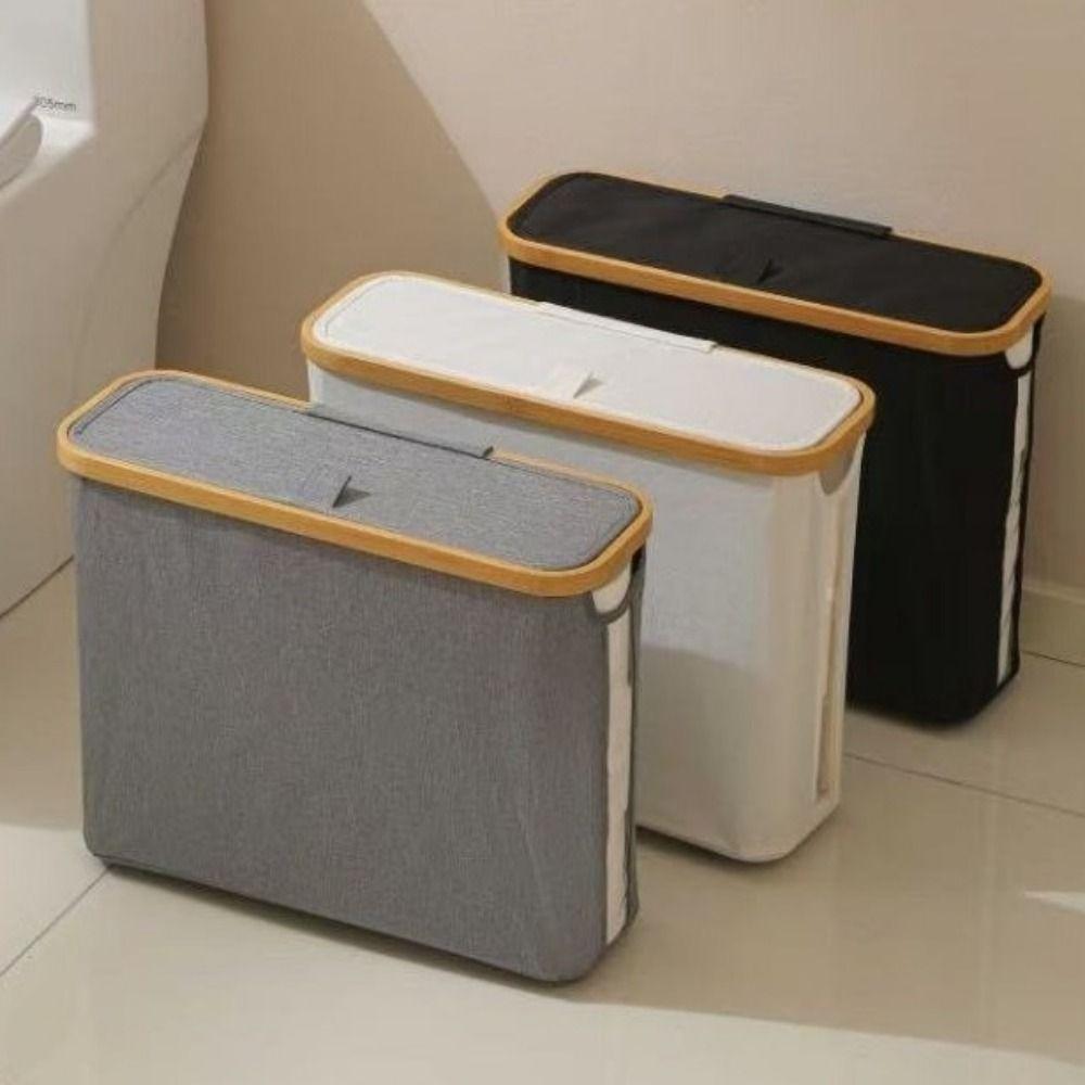 Large Capacity Toilet Paper Storage Basket Waterproof Visible Tissue Holder  12-16 Rolls