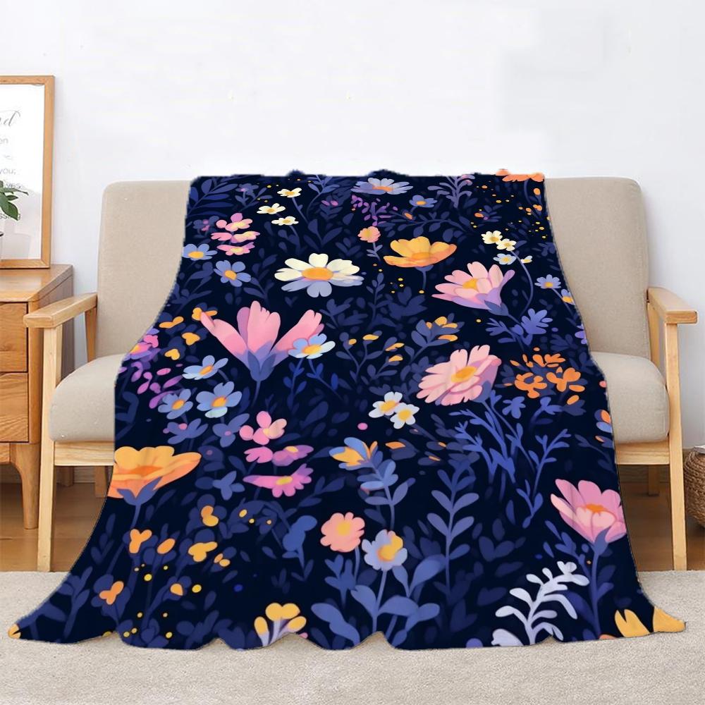 Flowers Will Bloom for You Kid's Blanket King Size Home Interior Fluffy Soft Blankets &amp; Throws Bed Throw Knitted Plaid Knee Nap
