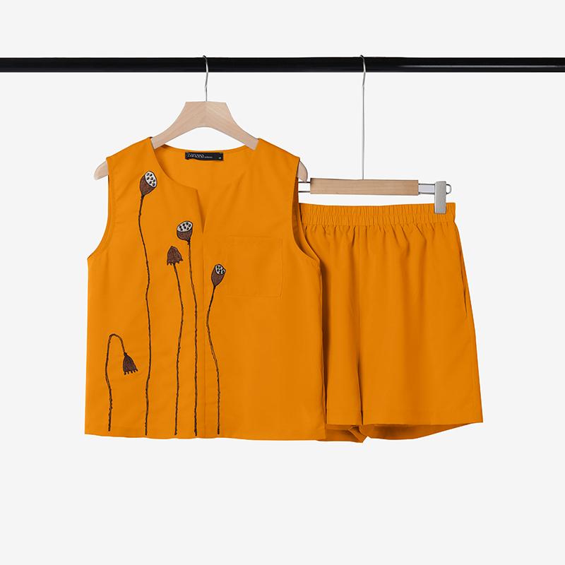 

ZANZEA Women Print Tank Tops and Shorts Summer Two Piece Suit Sets 5XL