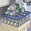 Aluminum Zinc Zinc Alloy Multi-Clip Drying Rack Windproof Towel Socks Hanger Clothes Drying Rack  Skirt