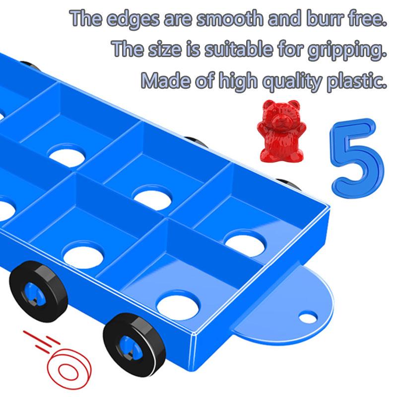 Math Ten-Frames Montessori Toys Rainbow Train Digital Arithmetic Game Parish Learning Number Sense Educational Toys For Children