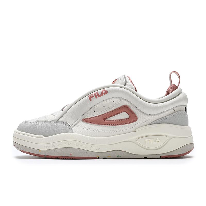 New FILA Slip Resistant Low Top Skateboard Shoes Women's White Gray F12W442205FGG