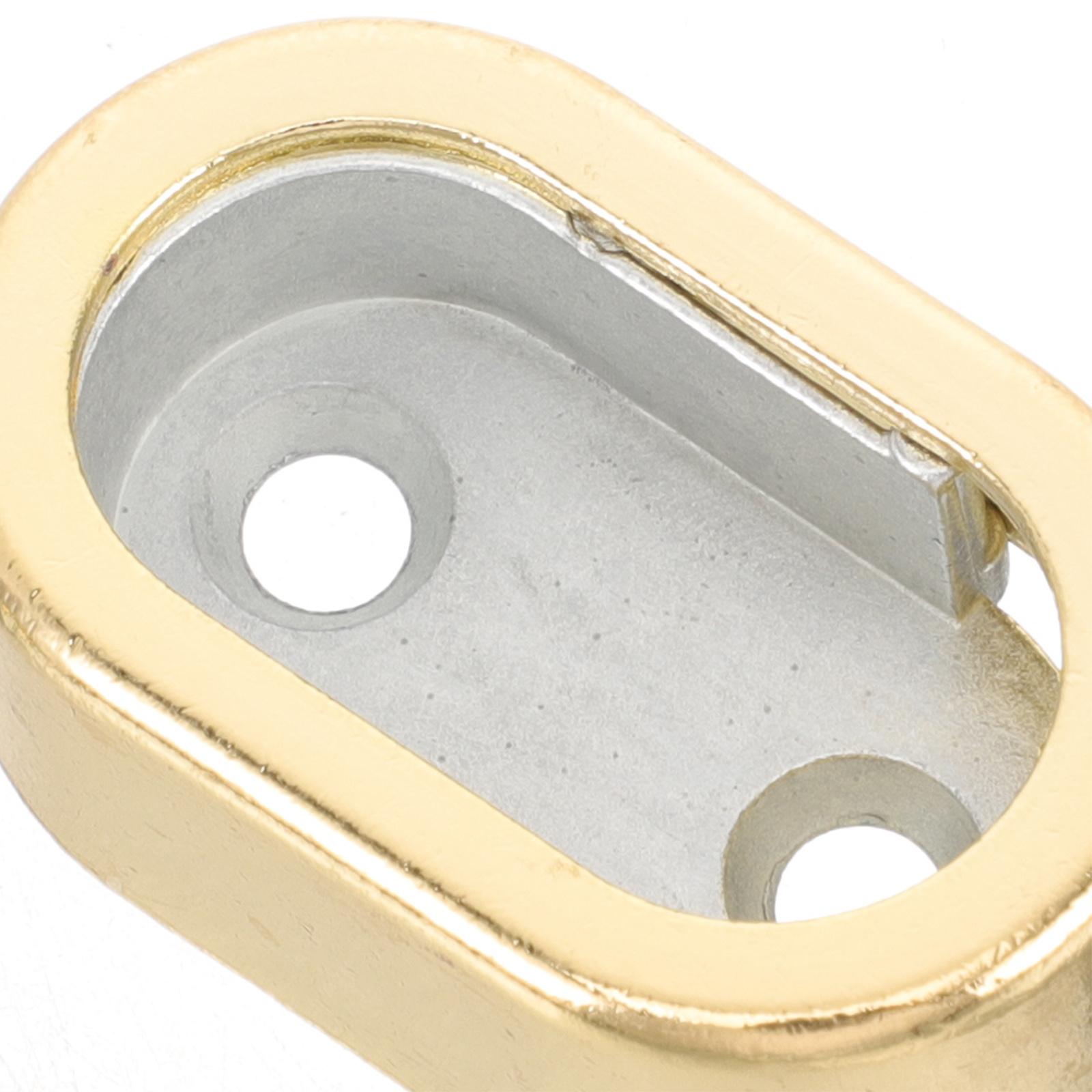 

2Pcs Closet Bar Bracket Rust Resistant Sleek Design Easy Install for Hanging Garments Shower Curtain Tension Rod Support Holder other