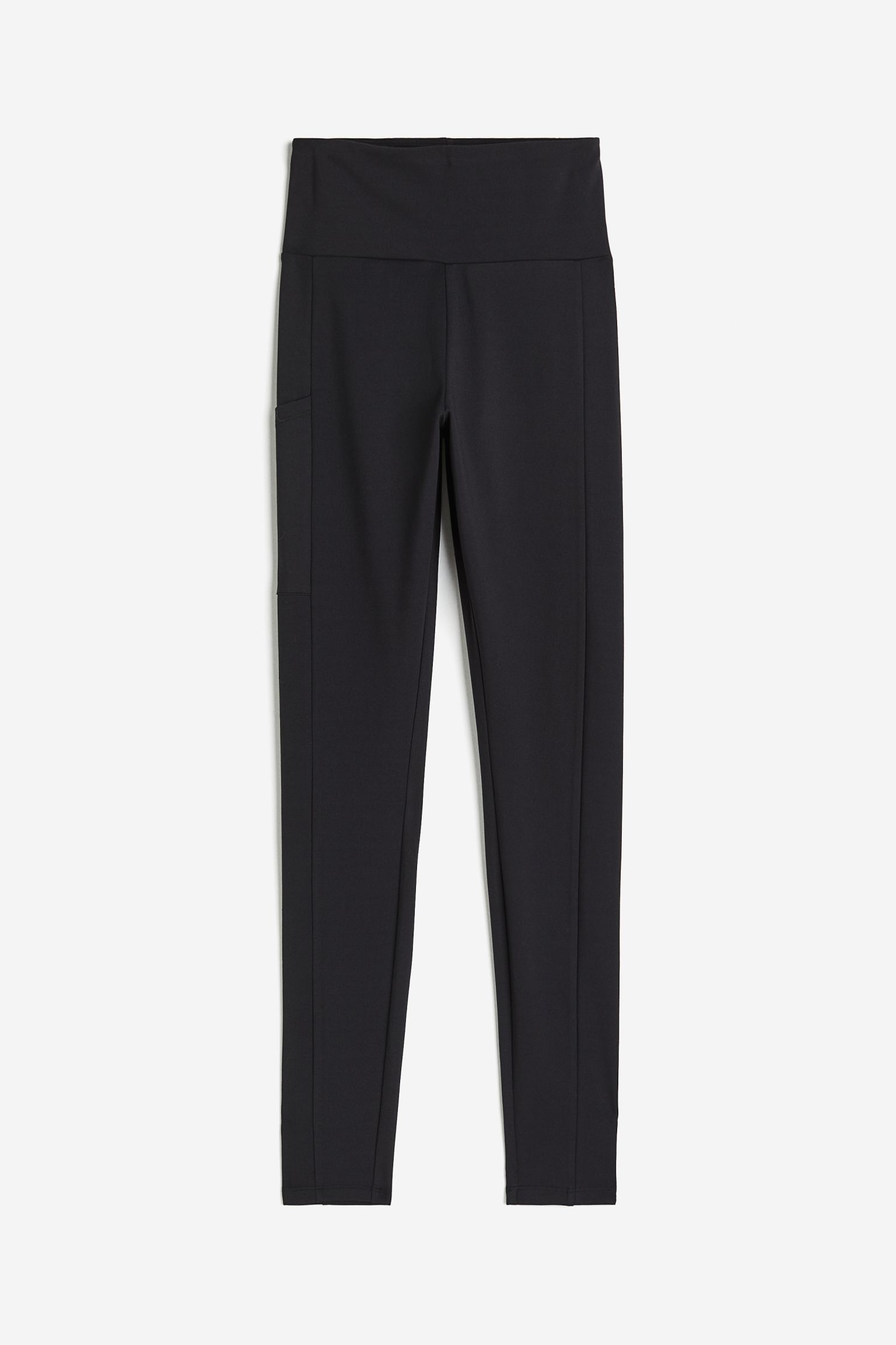 

Pocket-detail ribbed leggings