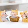 Mini Resin Dog Figurine Cartoon Puppy Statue Tiny Dog Cake Topper