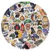 10/30/50pcs Watercolor Halloween Witch Stickers Decorative Luggage Skateboarding Waterproof Vintage Graffiti Sticker Packs