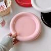 Nordic Creative Ceramic Plate Round Service Plate Steak Western Dishes Dessert Plate Unique Main Course Kitchen Tableware