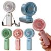 Foldable Handheld Mini Fan 3 Speeds Neck Hanging Small Fan Personal Cooling Fan  Desktop Use