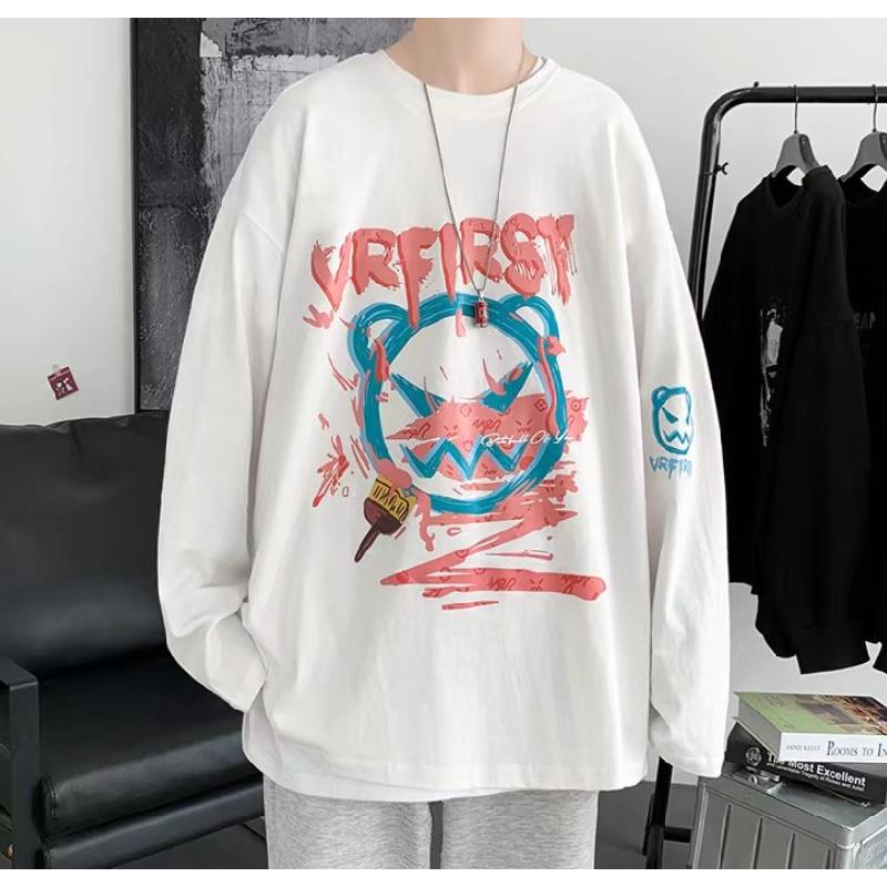 Tricouri pentru bărbați Tricouri cu literă Imprimare grafică Tricouri marca de modă pentru bărbați Îmbrăcăminte pentru bărbați Tricou casual Barbat Vară Coreeană Retro