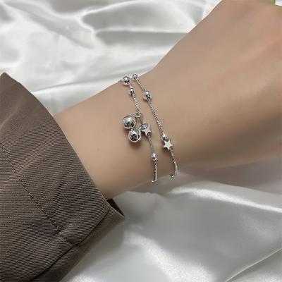 Drehen Sie Glücksglocke Schmuck Süße Mode Vielseitige Kleine Kugel Doppelstern Armband Xiaohongshu Blogger Empfohlen Weiblich