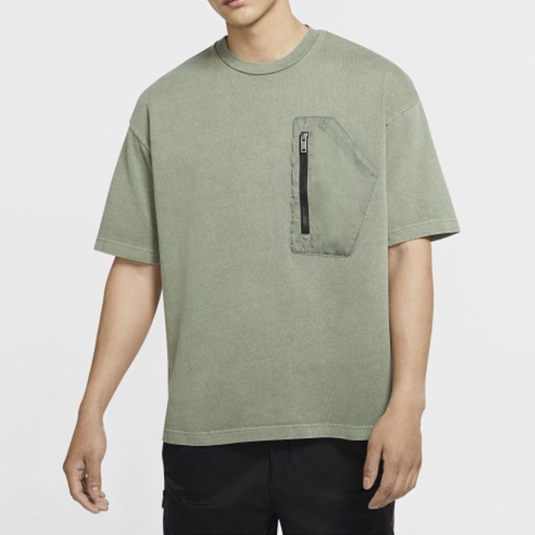 Jordan Drop Shoulder Sleeve T Shirt Men's Spiral Sage Grass CK9187-319