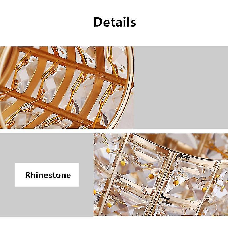 Golden Makeup Brush Organizer Crystal Storage Box 2pcs