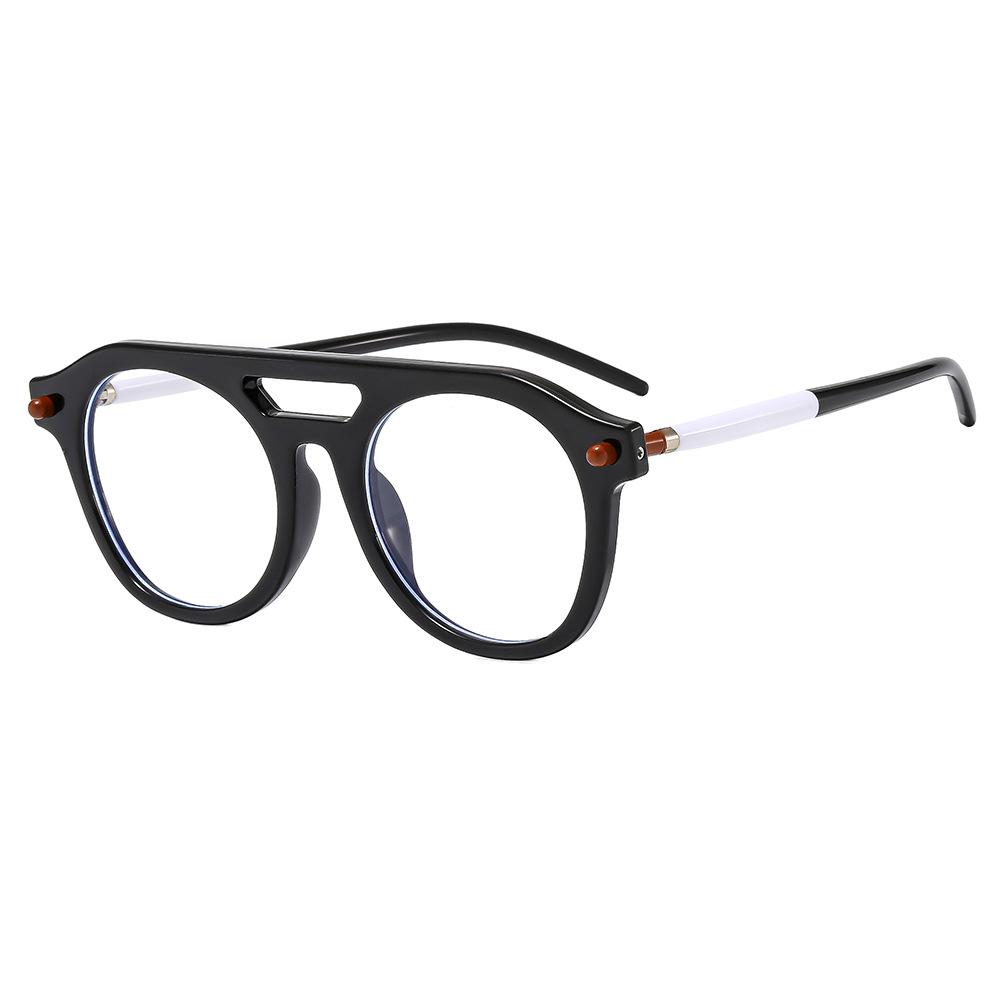 Fashion Retro Women Men Punk INS Personality Sun Glasses UV400 Shades Double Bridges Sunglasses Round Frog Mirror Outdoors