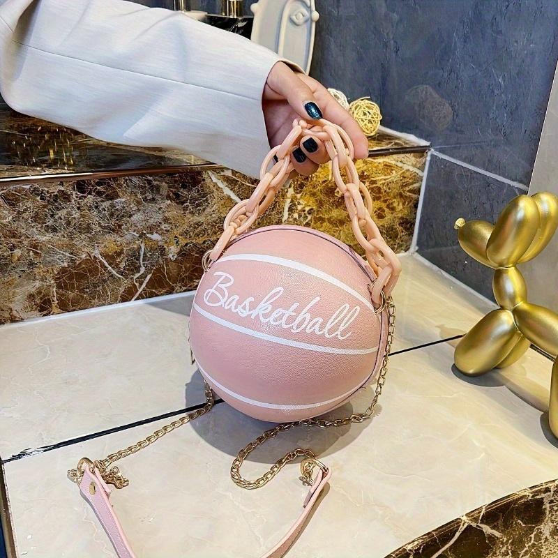 Ladies' Round Ball Bag, with Detachable Shoulder Strap, Multifunctional Shoulder Bag, Korean Style Small Round Bag, Ladies' Bag
