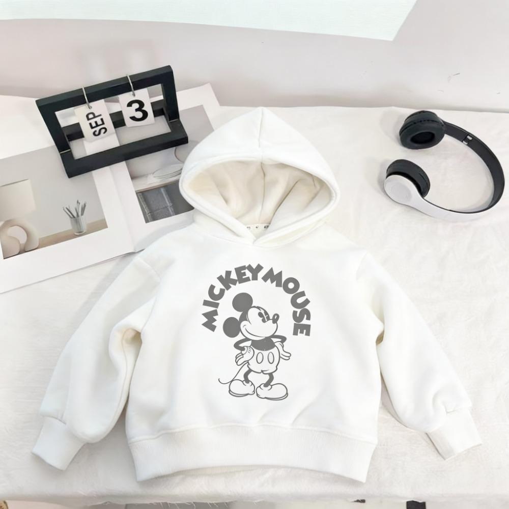 

Solid Color Simple Fashion Kids Hoodies Cartoon Print Children Clothes Casual Hooded Sweatshirts Tops Long Sleeved Boy s 110