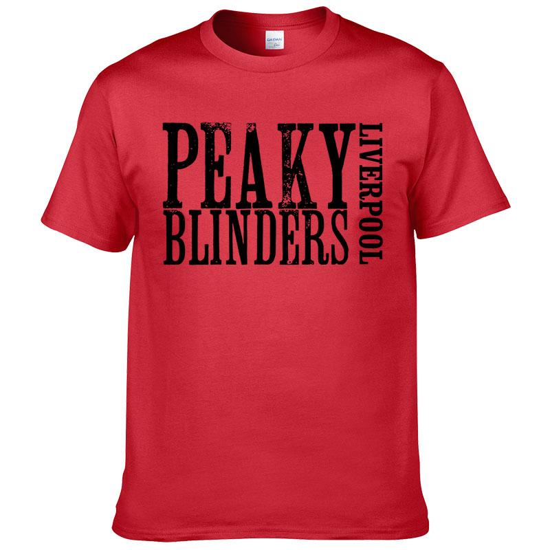 Cotton Short Sleeve Peaky Blinders T Shirt Men Summer Style Casual T-shirt  Printed Hombre Tops Homme Clothes F22