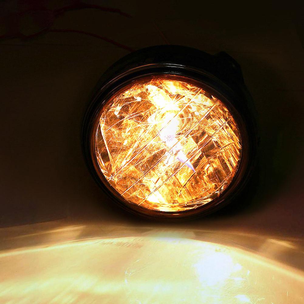 LED Indicator Light Round Modified Headlamp Waterproof Modified Crystal Headlamp for Honda CB400/900 CB750 for Suzuki Bandit 74A