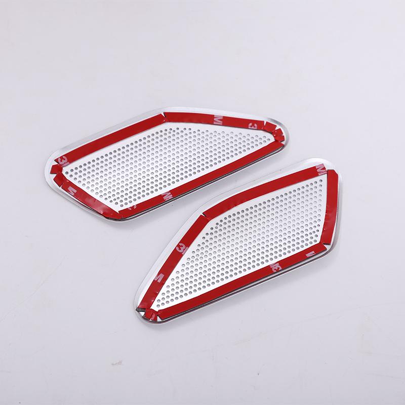 For Maserati Levante 2016- Aluminum Alloy Car Front Door A Pillar Audio Speaker Net Cover Trim Decoration Horn Accessories