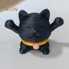 3D Printed Telescopic Cat Figurine Mini Fortune Cat Figure Simulated Animal Model Toy Home Office Bookshelf Desktop Decoration Ornament