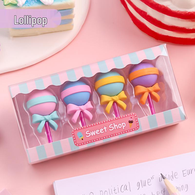 New Year & Children's Day Lollipop Eraser - Perfect Gift for Students, Stationery Reward, or Class Enrollment