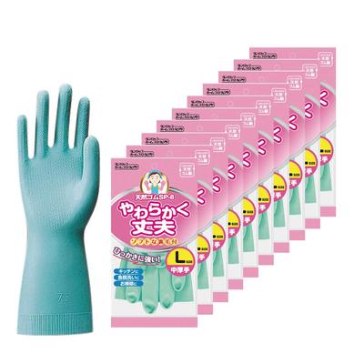 Dunlop Home Products Handschoenen Natuurrubber Zacht en Duurzaam Groen L Keuken Afwassen Schoonmaken Set van 10 SP-8