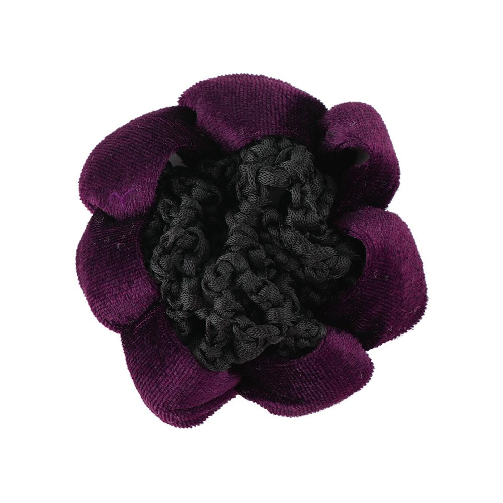 

Hot Sale Dance Skating Lace Velet Edge Updo Styling Tool Ballet Crochet Snood Bun Cover Hair Nets фіолетовий