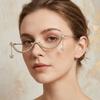 Y2k Trendy Eyeglass Frame Light Luxury Girl Face Decoration  Masquerade Party