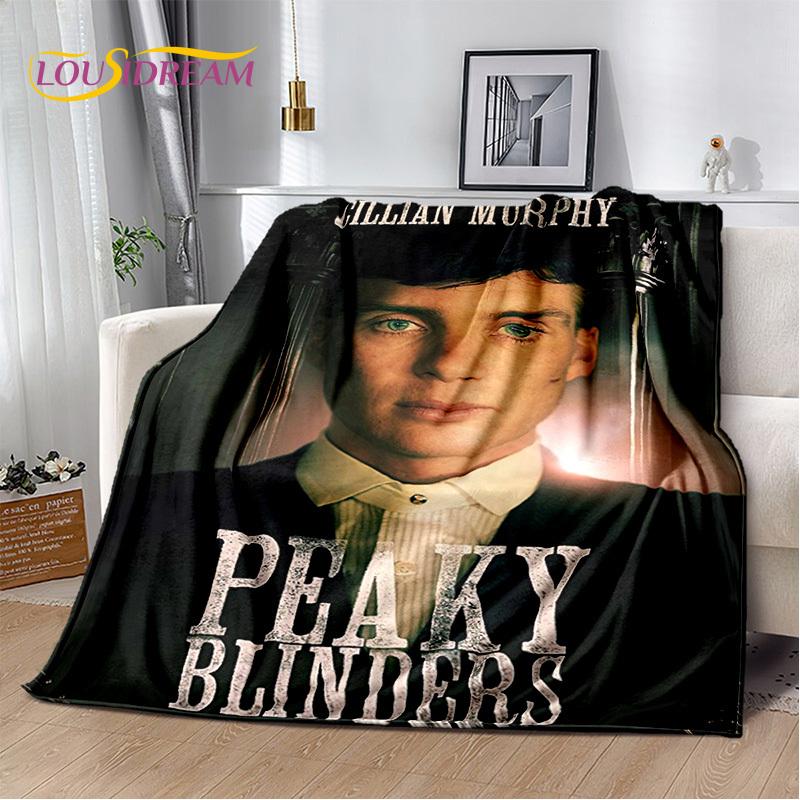 2025 New Tommy Shelby P-Peaky B-Blinders Soft Blanket,Soft Throw Blanket for Home Bedroom Bed Sofa Picnic Travel Cover Gift