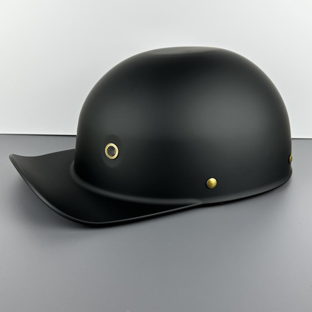 Retro Open Face Motorcycle Helmet Unisex Vintage Style Scooter Baseball Cap Half Hat for Chopper Electric Motorcycles