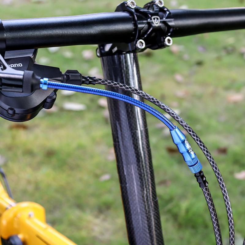 Universal Fit Aluminium Alloy Bike V Brake Cable Guide Pipe Wear Resistant Bend Hose Tube for All Kinds of Bicycles Repair