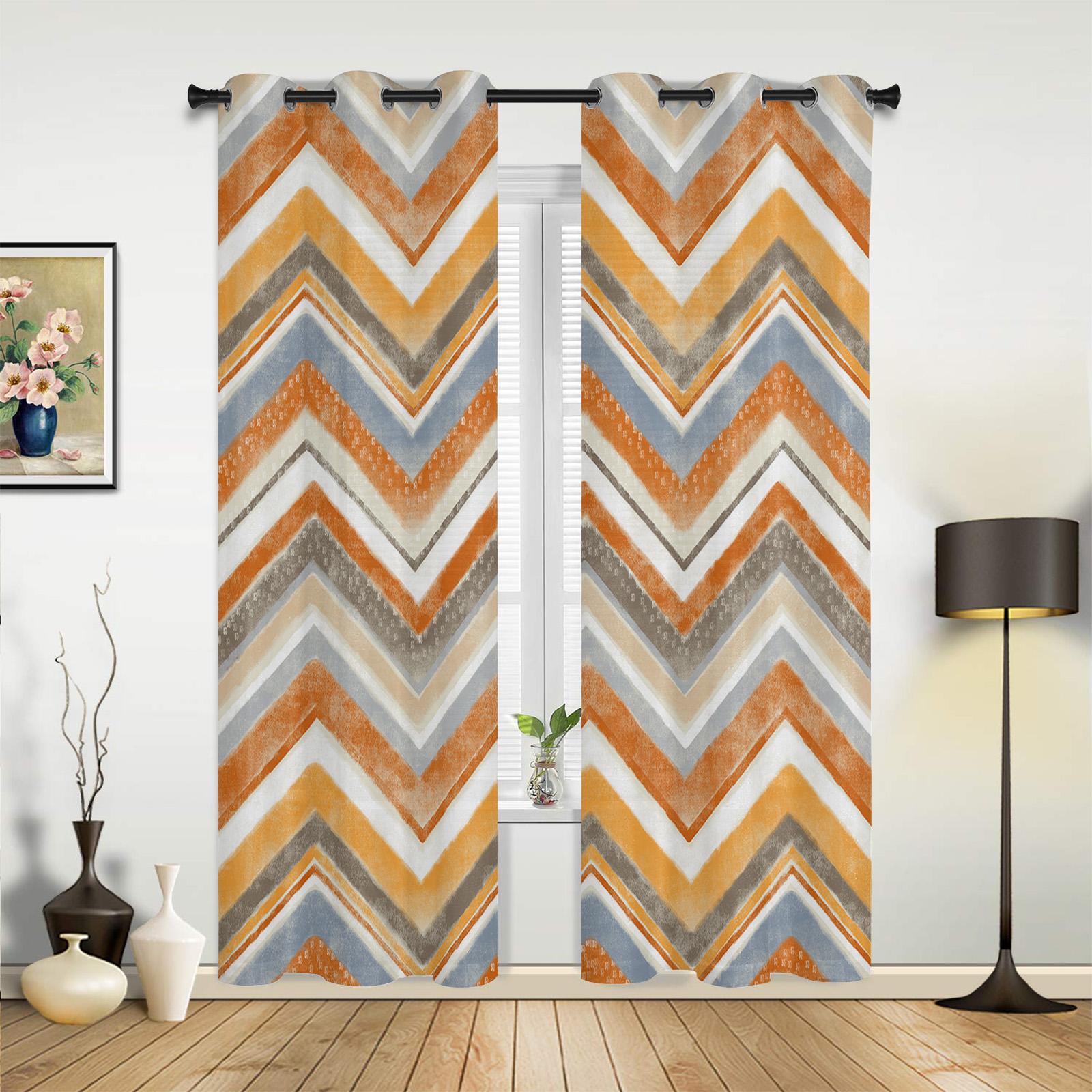 

Nordic Style Stripes Turquoise Curtains for Bedroom Living Room Drapes Kitchen Children s Room Window Curtain Modern Home Decor 135W x 115H(cm) x1