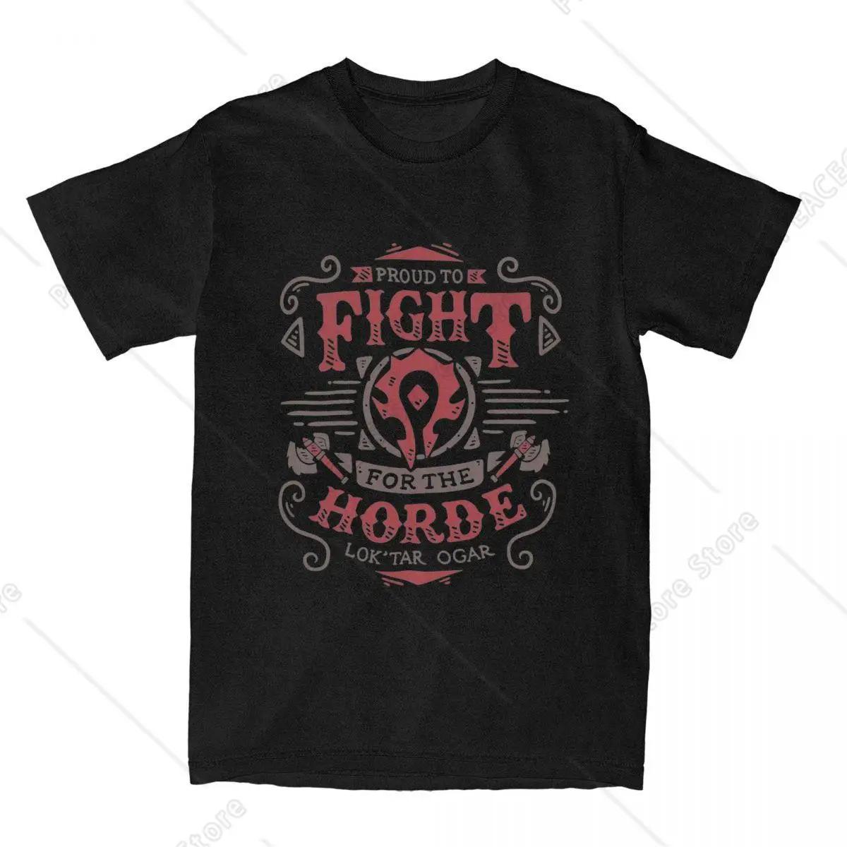 Proud to Fight for the Horde Graphic Tee Cotton Short Sleeve TShirt for Unisex S