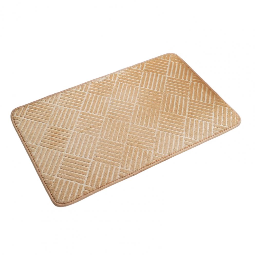 

Stain-resistant Rug Quick-drying Flannel Floor Mat with Anti-slip Bottom for Bath Shower Kitchen Thick Absorbent Entry for Easy 1000mmx1000mm верблюд