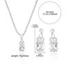 Set Fashion Trend: Zircon Earrings & Square Necklace Jewelry