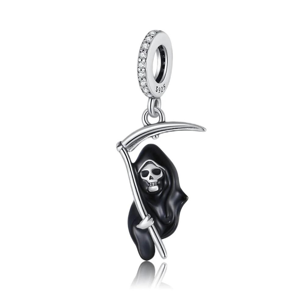 Funny Halloween Charm Bead Charms copper Pumpkin Ghost Witch Magic Hat Pendant Bead Compatible With Authentic Bracelets Necklaces Do It Yourself Jewel