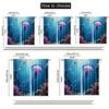 2pcs Mermaid Party Window Curtains   Rod Pocket Style   Semi-Sheer Polyester Pongee Decorative Panels for Living Room   Kitchen   Be