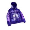 Sweat à capuche zippé surdimensionné pour homme avec imprimé graphique Streetwear Coupe ample Tenue décontractée